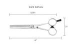 Cricket S3 T-30 Thinning Shears Professional Stylist Barber Hair Cutting Scissors, Removes Bulk, Convex Edge, Hand Polished Swedish Steel