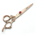 7/8/9 inch hair scissors salon hairdresser and thinning(Rose Gold) (Rose Gold)