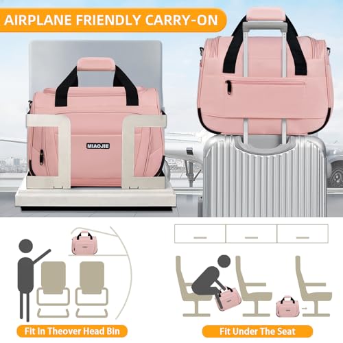 Underseat Carry On Luggage Bag (Pink / 18IN)