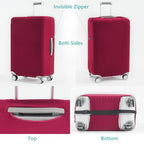 Travelkin Luggage Covers For Suitcase Tsa Approved Suitcase Cover Protector (Wine Red / L)