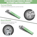Manicure Set Professional Nail Clippers Pedicure Kit (Green)