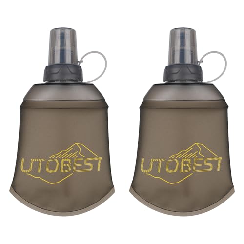 Soft Flask 150ml Collapsible Running Water Bottles (2PCS 150ml Yellow)