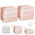 2 Pack Compression Storage Bags (110L-2 Pack / Pink)