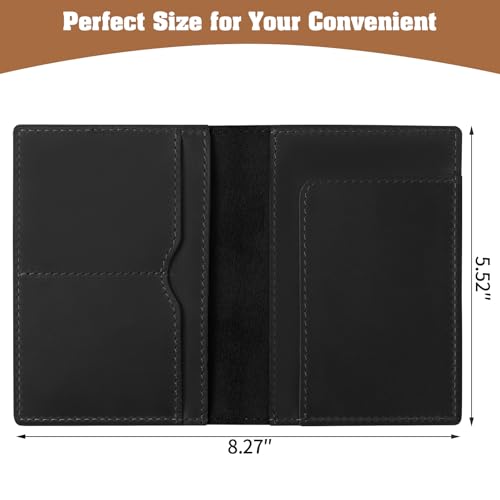 Leather Passport Holder (Black)