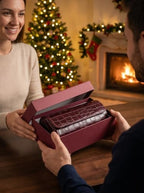 3 Watch Travel Case (Burgundy / 3 Slot)