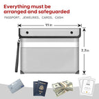 Fireproof Bag Dual Reflective Strips (Silvery / Medium size)