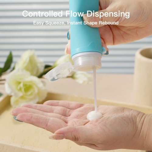 Travel Bottles for Toiletries (Blue / 3.4 Ounce)