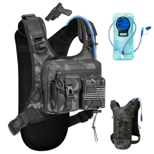 USA Patent Running Hydration Vest Backpack (Camo / Standard)