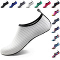 Water Shoes for Women Men Quick (5-6 Women/4-5 Men / White-w001)