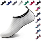 Water Shoes for Women Men Quick (5-6 Women/4-5 Men / White-w001)