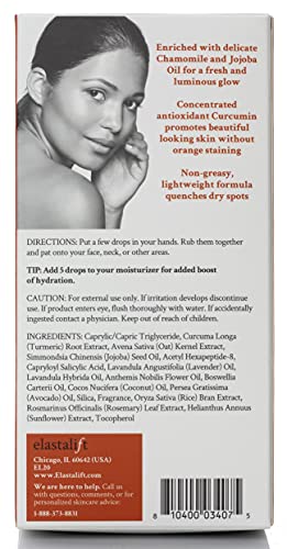 Turmeric Oil Facial Skin Care Serum For Face. Antioxidant Moisturizer Skincare Serum Formula W (1.8 Fl Oz (Pack of 1) / Turmeric Face Oil)