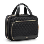 Travel Toiletry Bag for Women Hanging Water (Black)