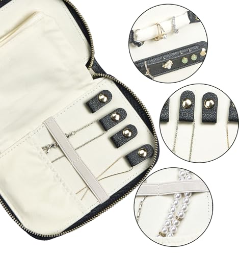 Travel Jewelry Organizer Case (New Medium Black)