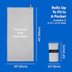 Microfiber Quick Dry Gym Towel (Pack of 3 / Laguna)