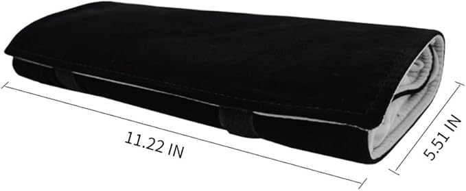 Velvet Travel Jewelry Case Roll Bag Organizer - Image 9