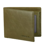 Men's Bifold Wallet with 2 ID Windows (Olive Green)