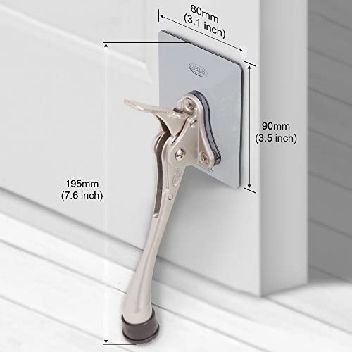 One Touch Doorstop Adhesive Bracket (6inch x 1pack / White)