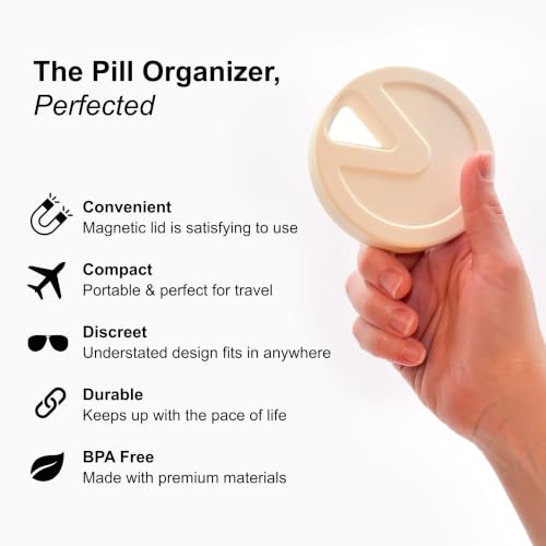 Travel RX Pill Case by Type Two Labs (Ivory Sand)