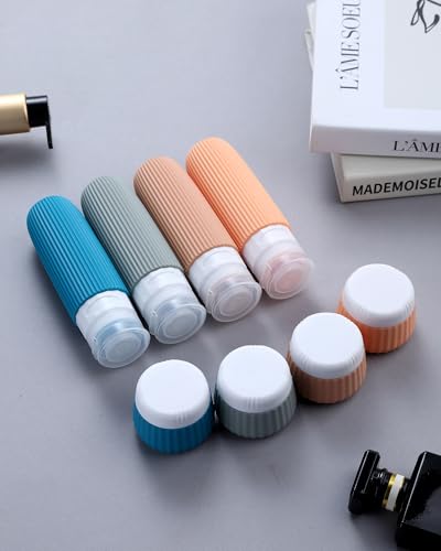 Travel Bottles 8 Pack (Bottle 3oz Jars 1oz / Ocean Sunset)