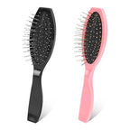 2 Pack Stainless Steel Wig Wire Brush (Black & Pink)