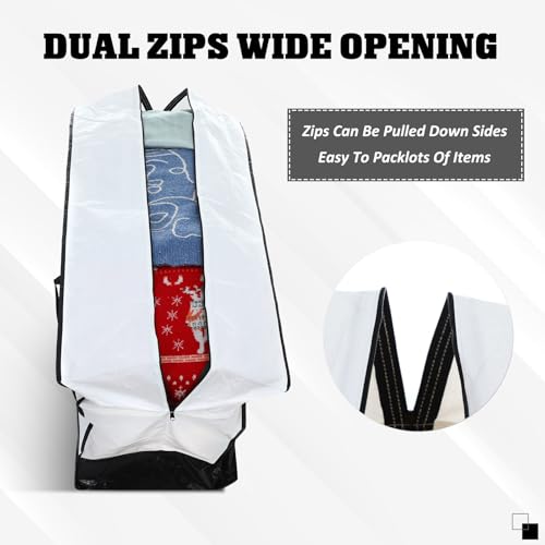 4 Pcs 66 Gallon Extra Large Moving Bags Heavy Duty Storage Bag (66 Gallon / Black and White)