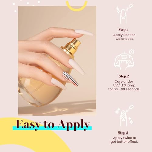Beetles Beige Gel Nail Polish (E - Creme Nude | Stone Beige)
