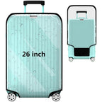 26 Inch Clear PVC Waterproof Luggage Cover with Large Velcro (26 inch)