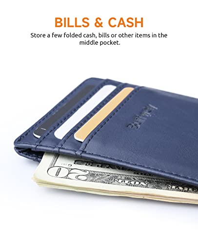Mens Slim Wallet (Seattle Navy Blue)