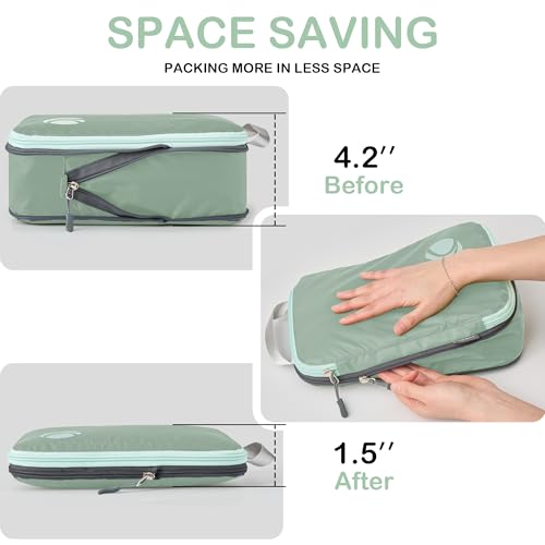 Compression Packing Cubes (Sage Green / 3PCS)