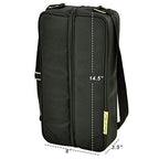 Insulated Wine Tote with 2 Wine Glasses (Charcoal)