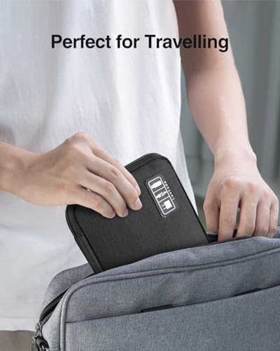 Travel Cable Organizer Bag (Small / Black)