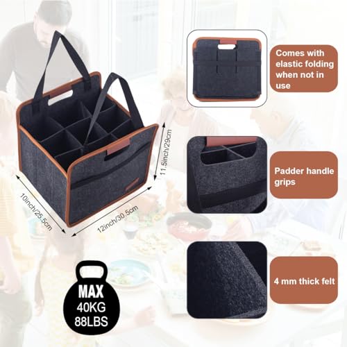 9 Bottle Wine Carrier Tote Bag (9 Bottle)