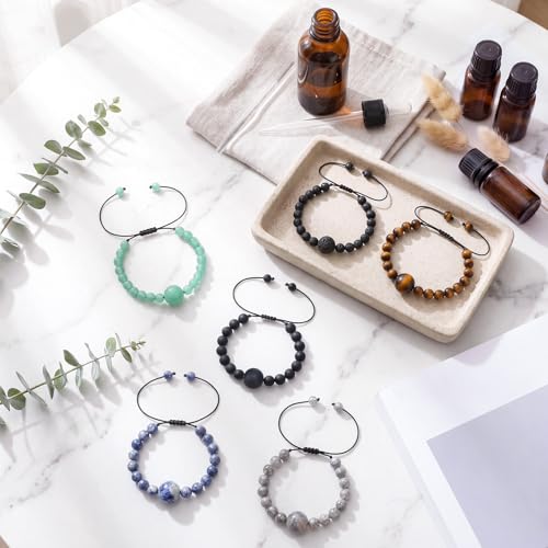 6 Pcs Motion Sickness Bracelets Cruise Essentials (Elegant Colors)