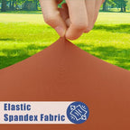 2 Pack Rectangle Spandex Fitted Table Cloth (Terracotta / 72" x 30" (Rectangular))