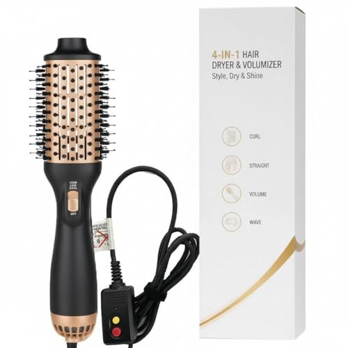 Hair Dryer Brush Blow Dryer in One Step (Golden / M)