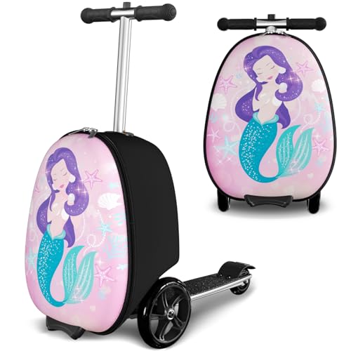 Scooter Suitcase for Kids (Large / Pink)