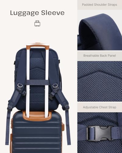 Luggage Set Hardside Suitcase (3 piece set (BP/TB/20) / Midnight Blue)