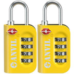 TSA Approved Luggage Lock (YELLOW 2 PACK)