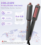 Flat Iron Hair Straightener Curler and Crimper (Black Gold)