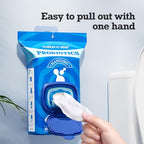 Hanging Flushable Wipes Unscented Extra Large Corner (640 Count (Hanging Pack of 8))
