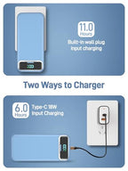 Portable Charger 20000mAh Fast Charging w (Azure)