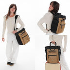 Soleil Anti Theft Convertible Backpack Tote (Brown Sand)