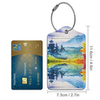 PU Leather Luggage Tag (Beautiful Scenery)