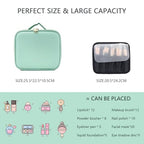 Makeup Bag with Led Mirror (Light Green / with LED mirror and a 10x mirror)