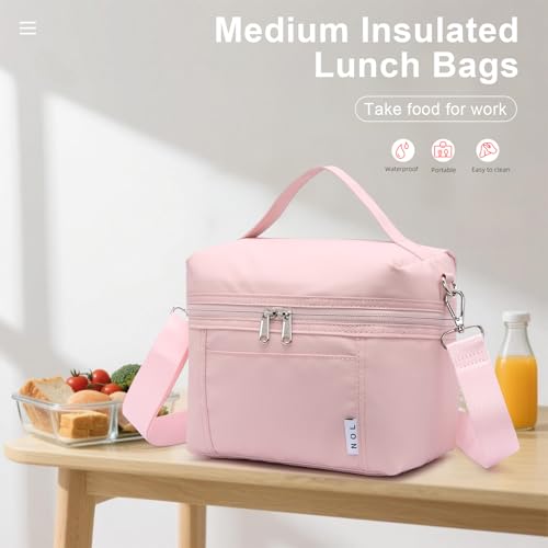 NOL 8L Insulated Lunch Bag for Women (Pink / Medium (8 Liters))
