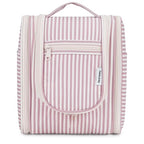 Hanging Travel Toiletry Bag for Women (CA-Dusty Rose Stripe / Medium)