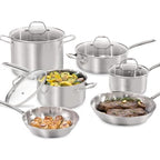 10 Piece Stainless Steel Cookware Set (10 Piece Set)