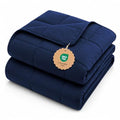 Weighted Blanket for Adults 25lbs （Queen Size (03-navy Blue / 60" x 80" | 25lbs)