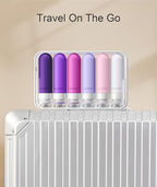 Travel Bottles for Toiletries 6 Pack (Purple)