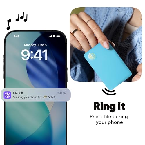 Tile Slim Wallet Finder (1-Pack / Aqua Lemon)